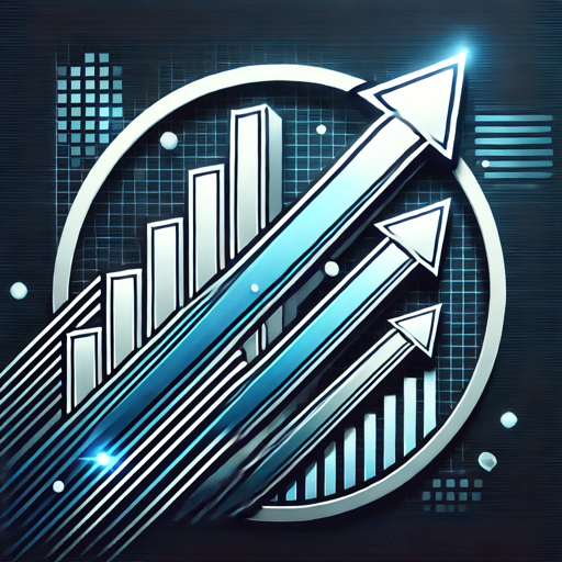 Ilustração luminosa com setas e gráficos ascendentes, associada a IA aplicada e crescimento.